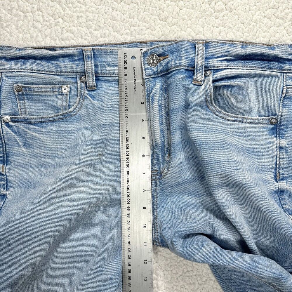 American Eagle Super High Rise Straight Jeans Women’s 10 (32x29.5) Y2K Grunge - Picture 11 of 12